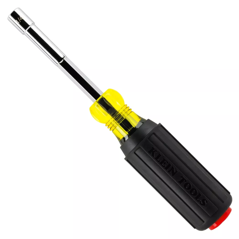 Klein Tools Color-Coded Hollow-Shaft Heavy-Duty Nut Driver, 1/4" 65414