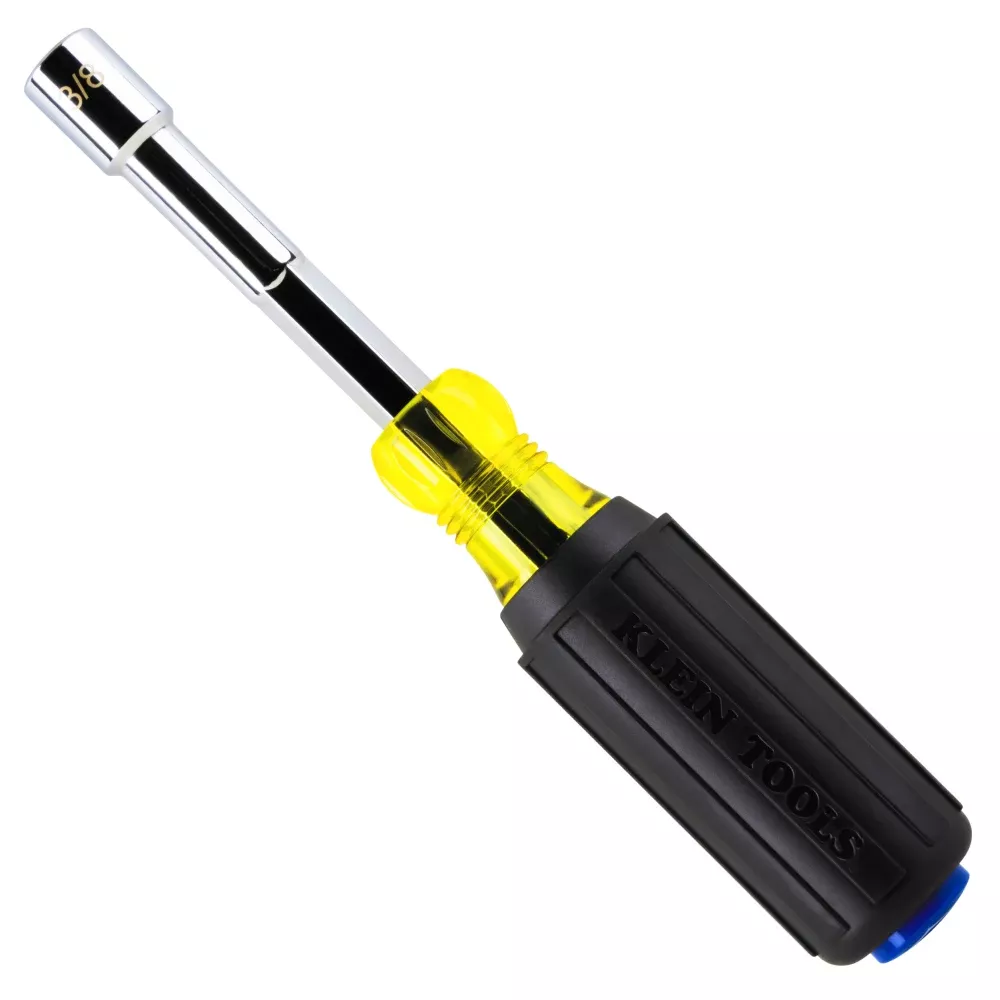 Klein Tools Color-Coded Hollow-Shaft Heavy-Duty Nut Driver, 3/8" 65438