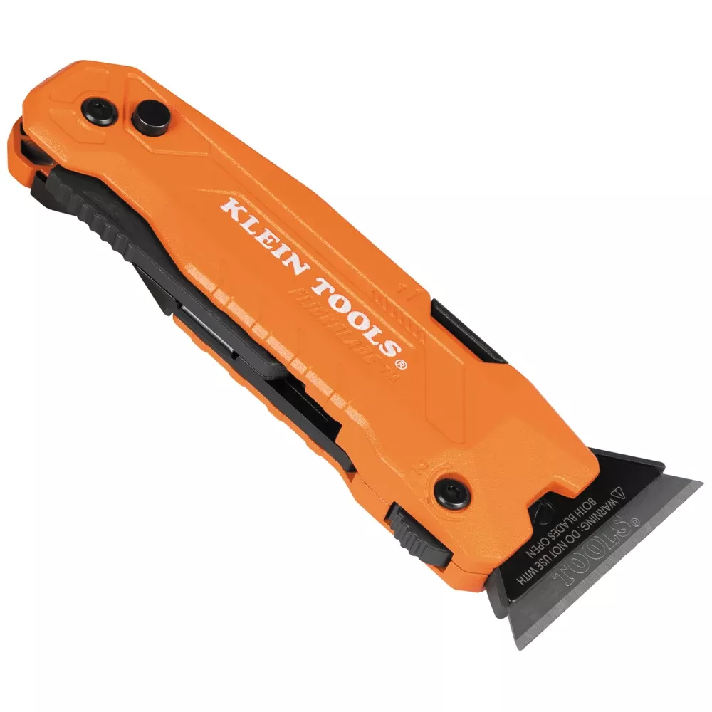 Klein Tools FLICKBLADE™ 2-in-1 Utility Knife / Scraper with Blade Storage 44306