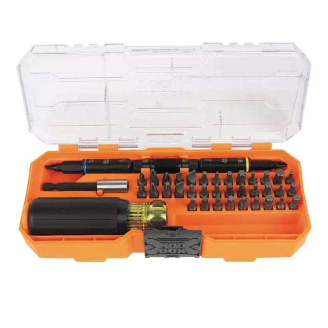 Klein Tools KNECT Impact-Rated Multi-Bit Screwdriver / Nut Driver Set, 46-Piece 32501HD