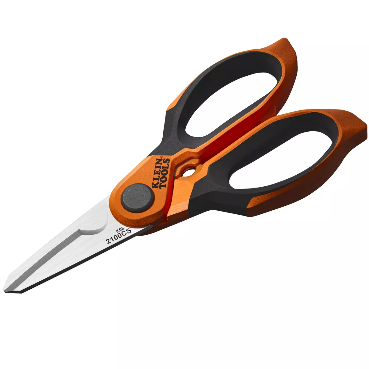 Klein Tools Long Reach Cable Stripping Electrician Scissors, 7-Inch 2100CS
