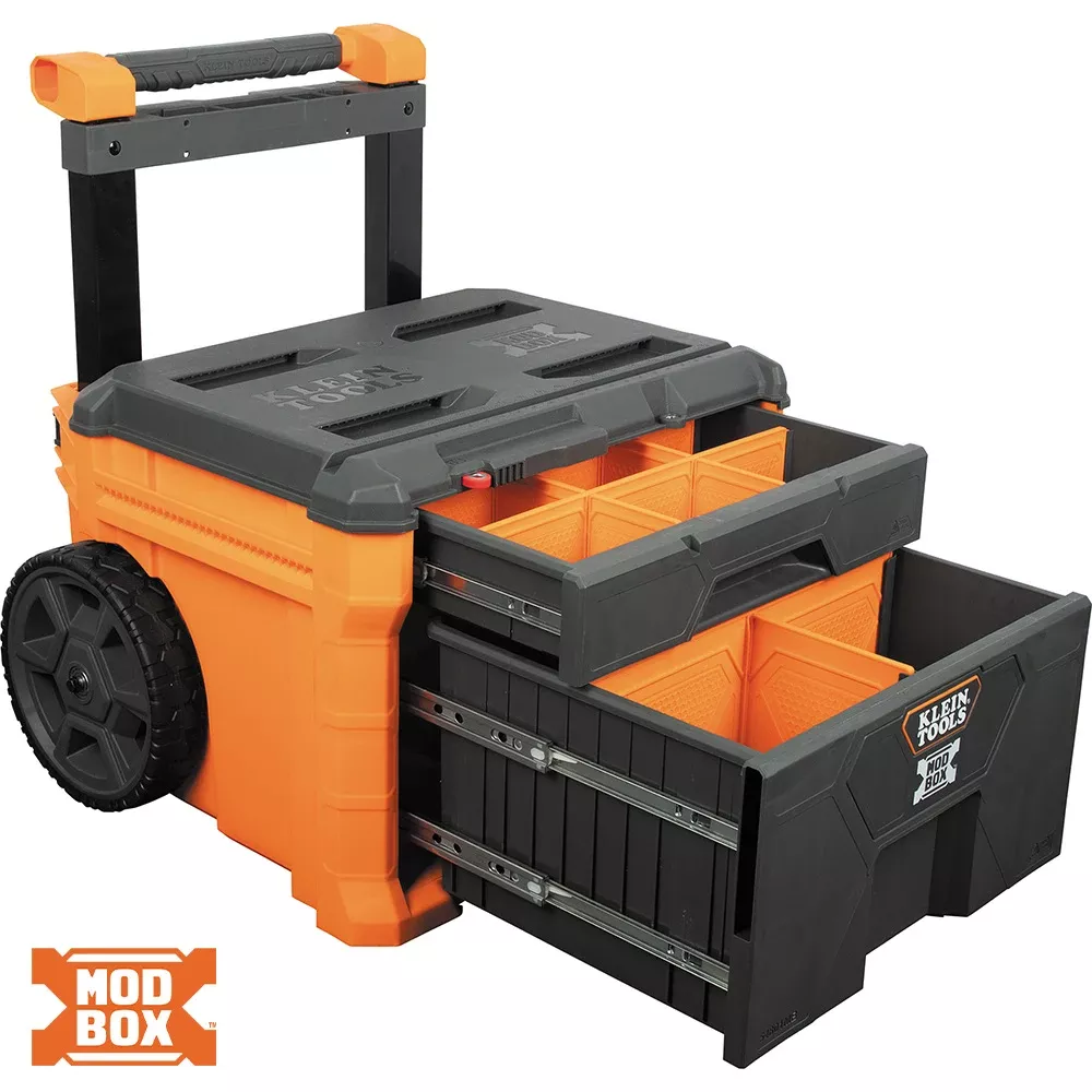 Klein Tools MODbox Two Drawer Rolling Tool Box 54801MB
