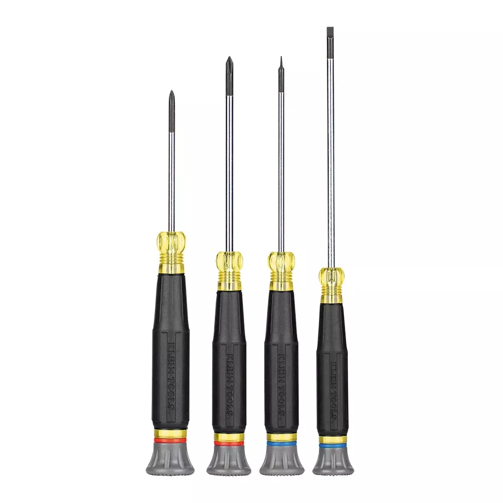 Klein Tools Precision Screwdriver Set, Slotted, and Phillips 4-Piece 85616