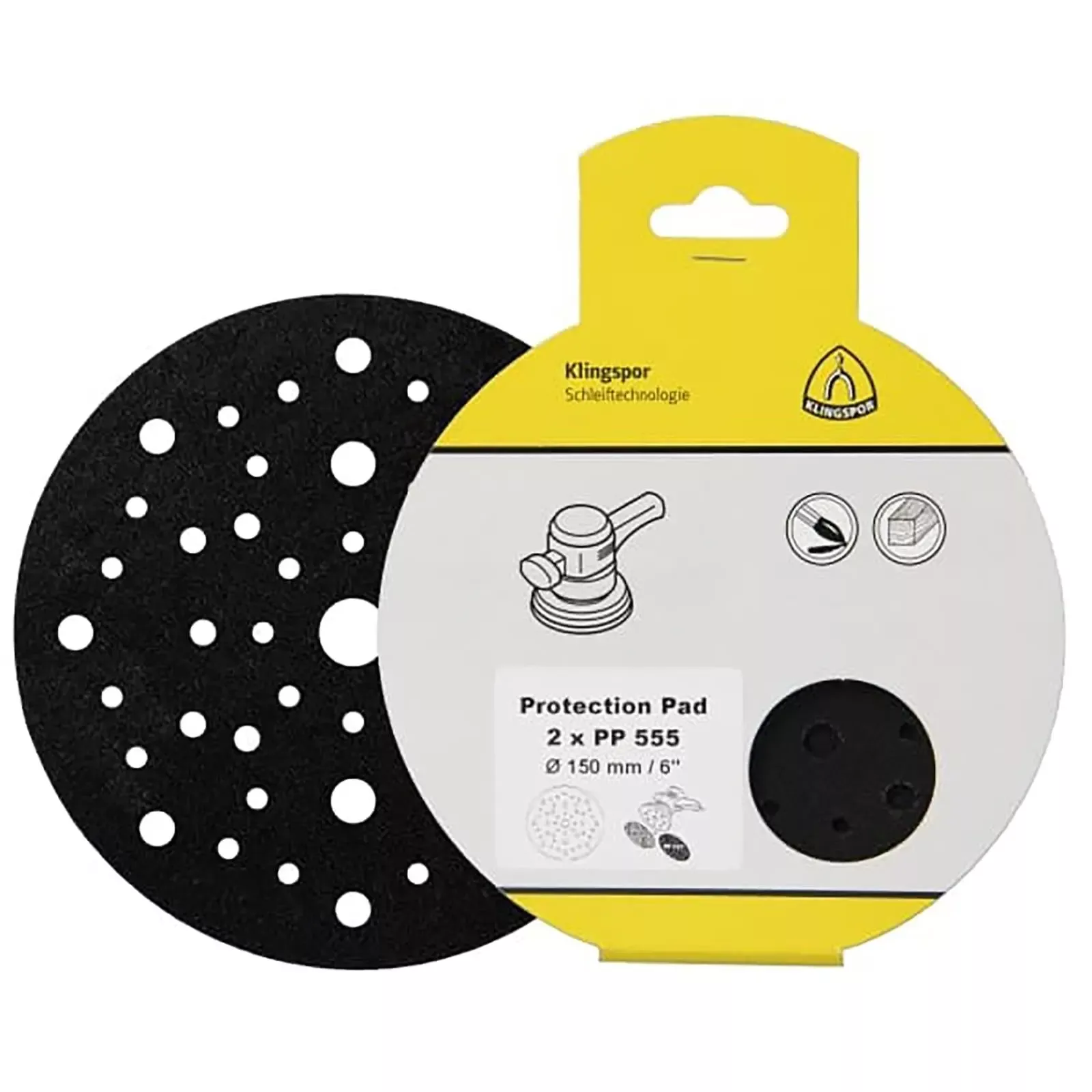 Klingspor Backing Pad Protector 2 Pack Hook and Loop for Random Orbital Sander PP 555