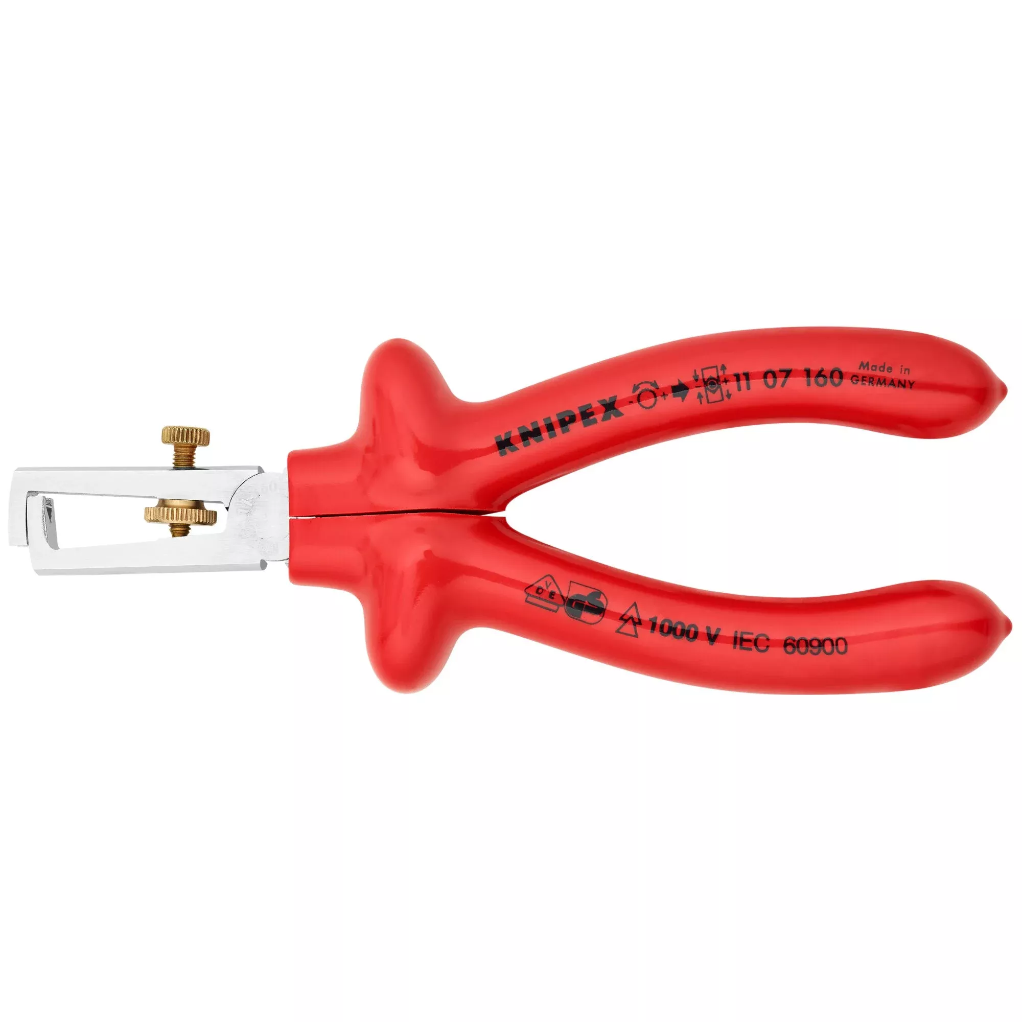 Knipex 11 07 160 6 1/4" End-Type Wire Stripper-1000V Insulated