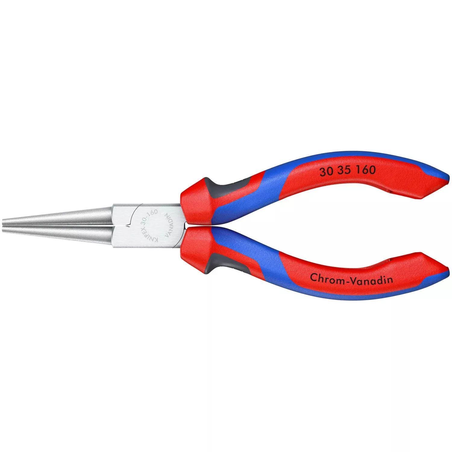 Knipex 30 35 160 KnipeXtend Long Nose Pliers - Round Tips, 6 1/4"