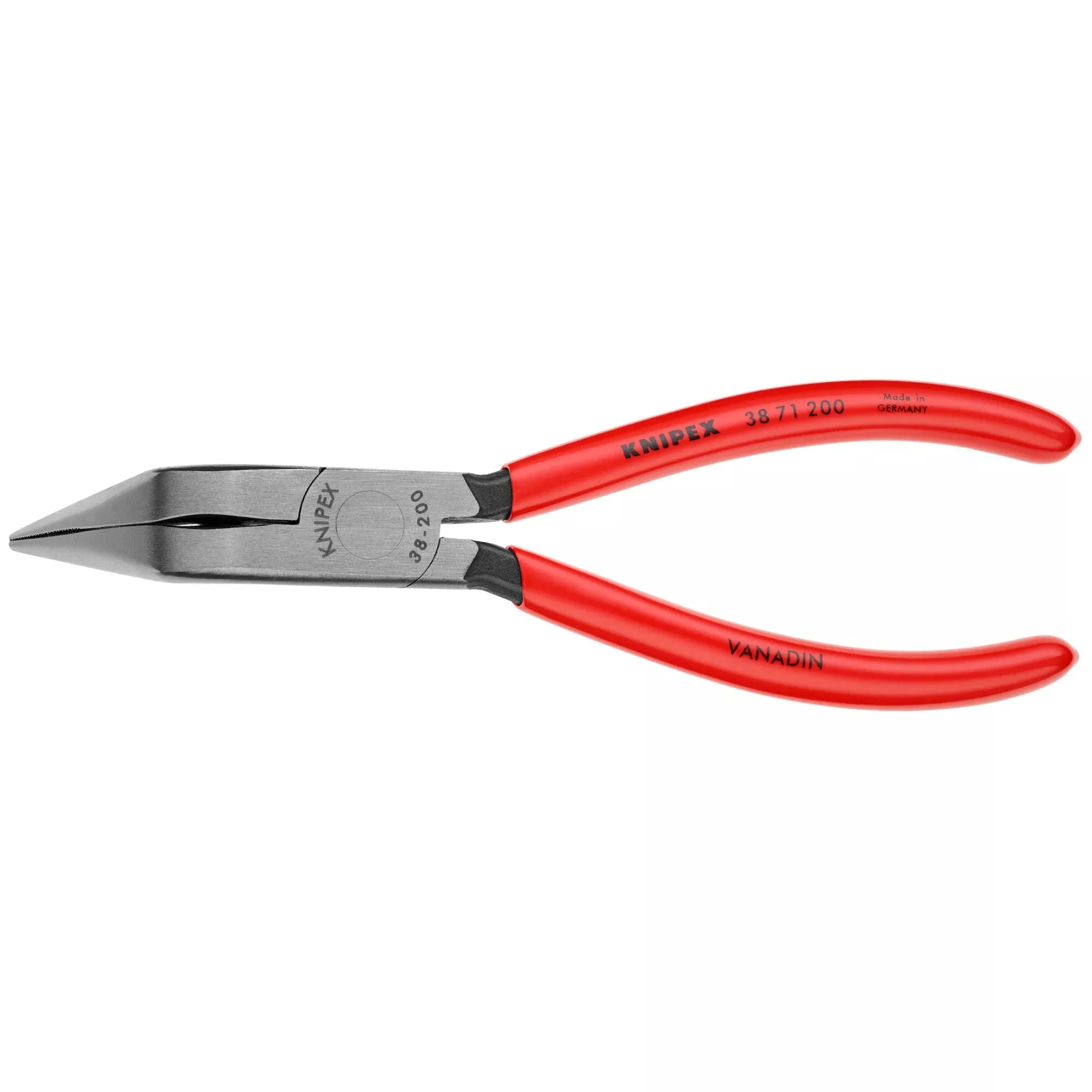 Knipex 38 71 200 8" Long Nose 70° Angled Pliers without Cutter
