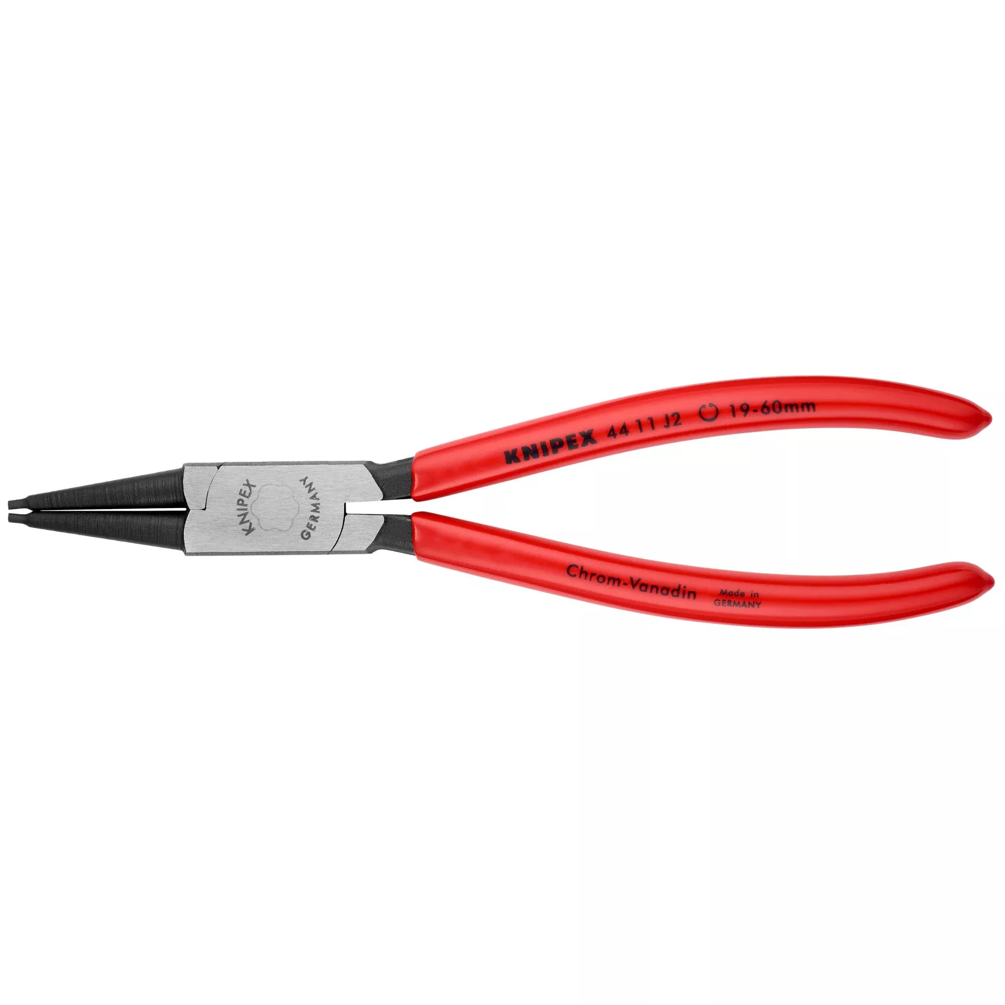 Knipex 44 11 J2 7 1/4" Internal Snap Ring Pliers-Forged Tips