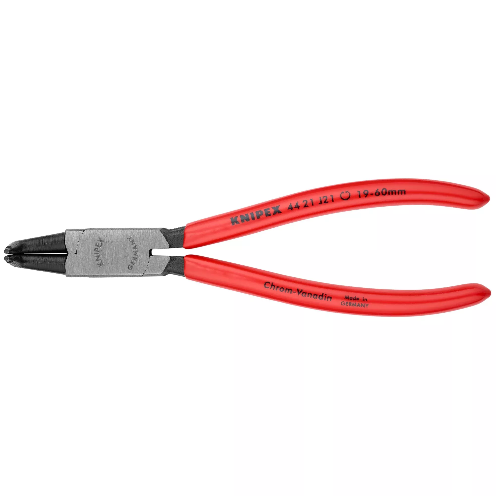 Knipex 44 21 J21 SBA 6 3/4" Internal 90° Angled Snap Ring Pliers-Forged Tips