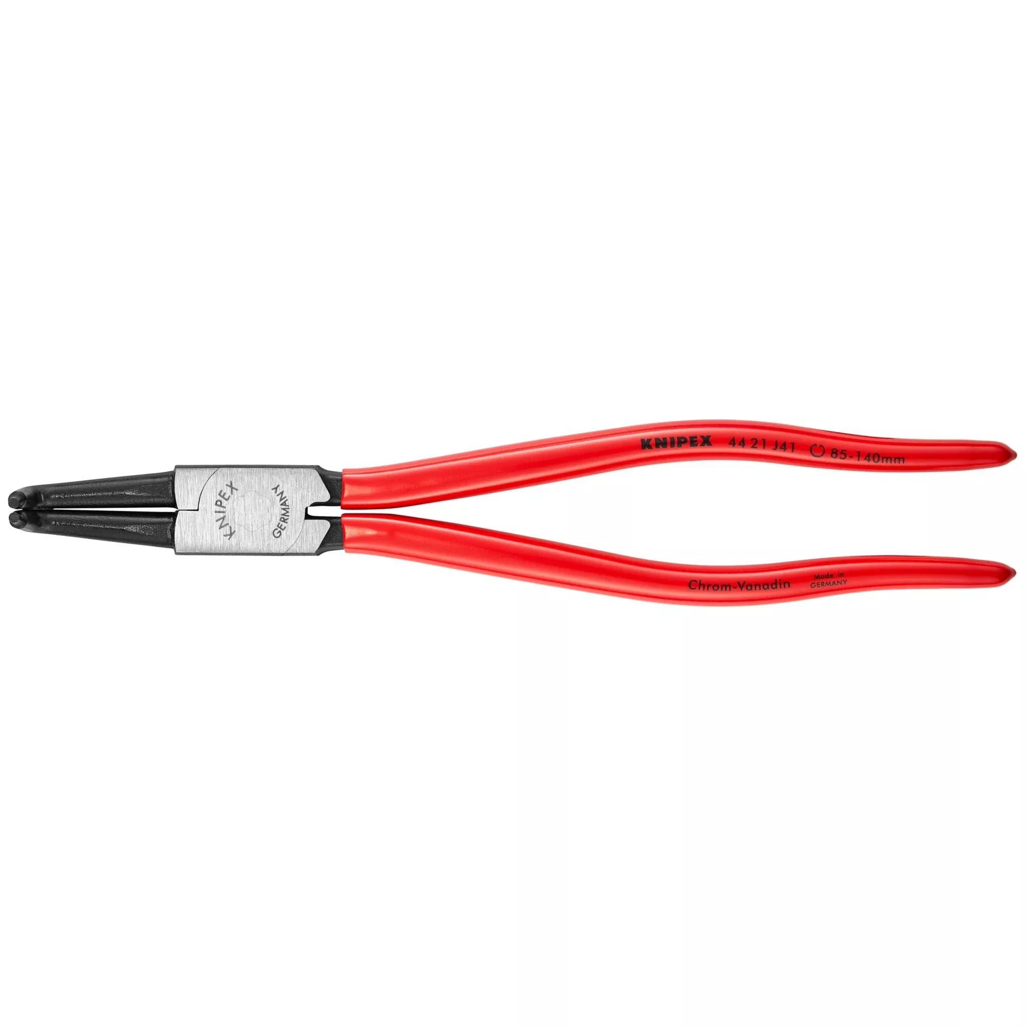 Knipex 44 21 J41 11 3/4" Internal 90° Angled Snap Ring Pliers-Forged Tips