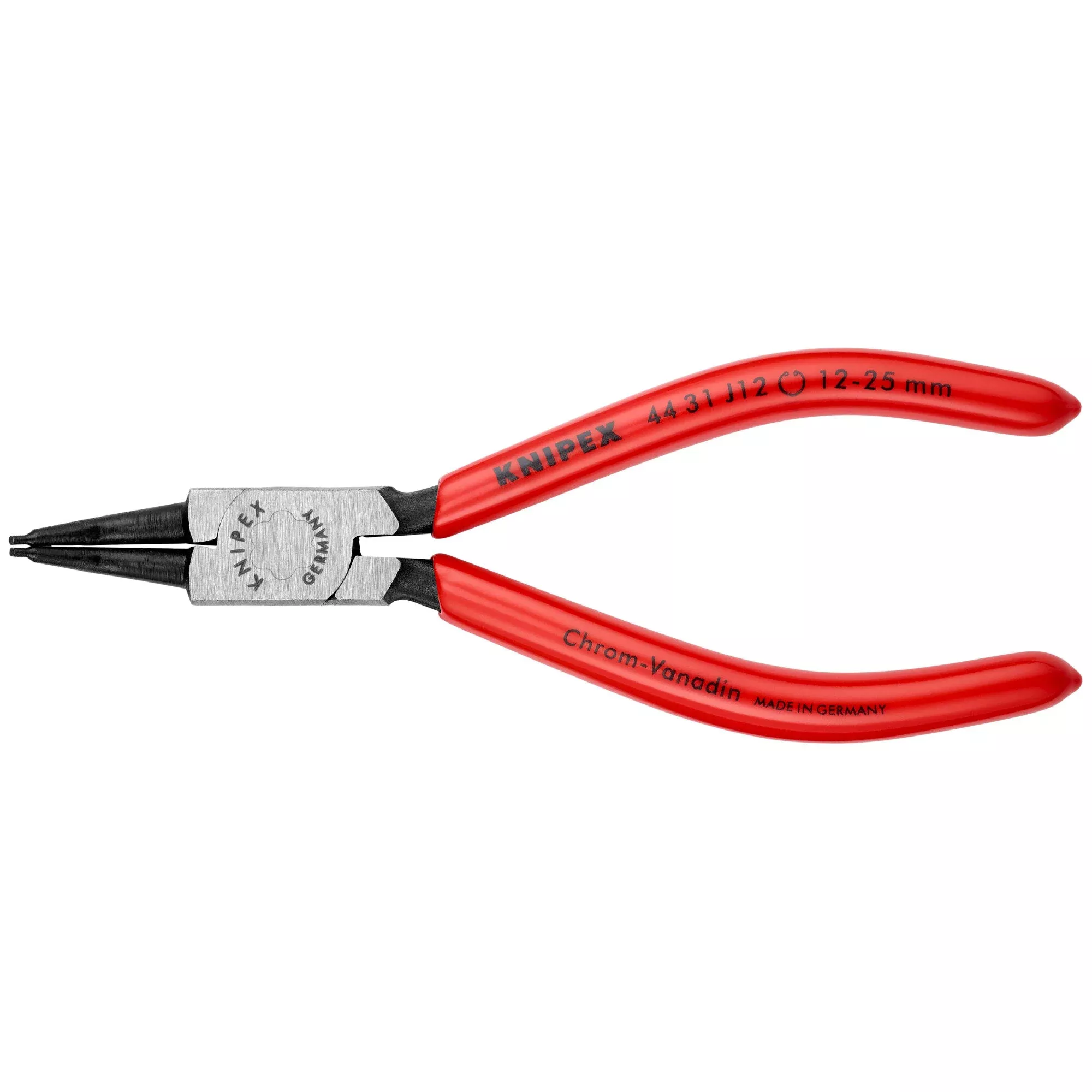Knipex 44 31 J12 5 1/2" Internal 45° Angled Snap Ring Pliers-Forged Tips