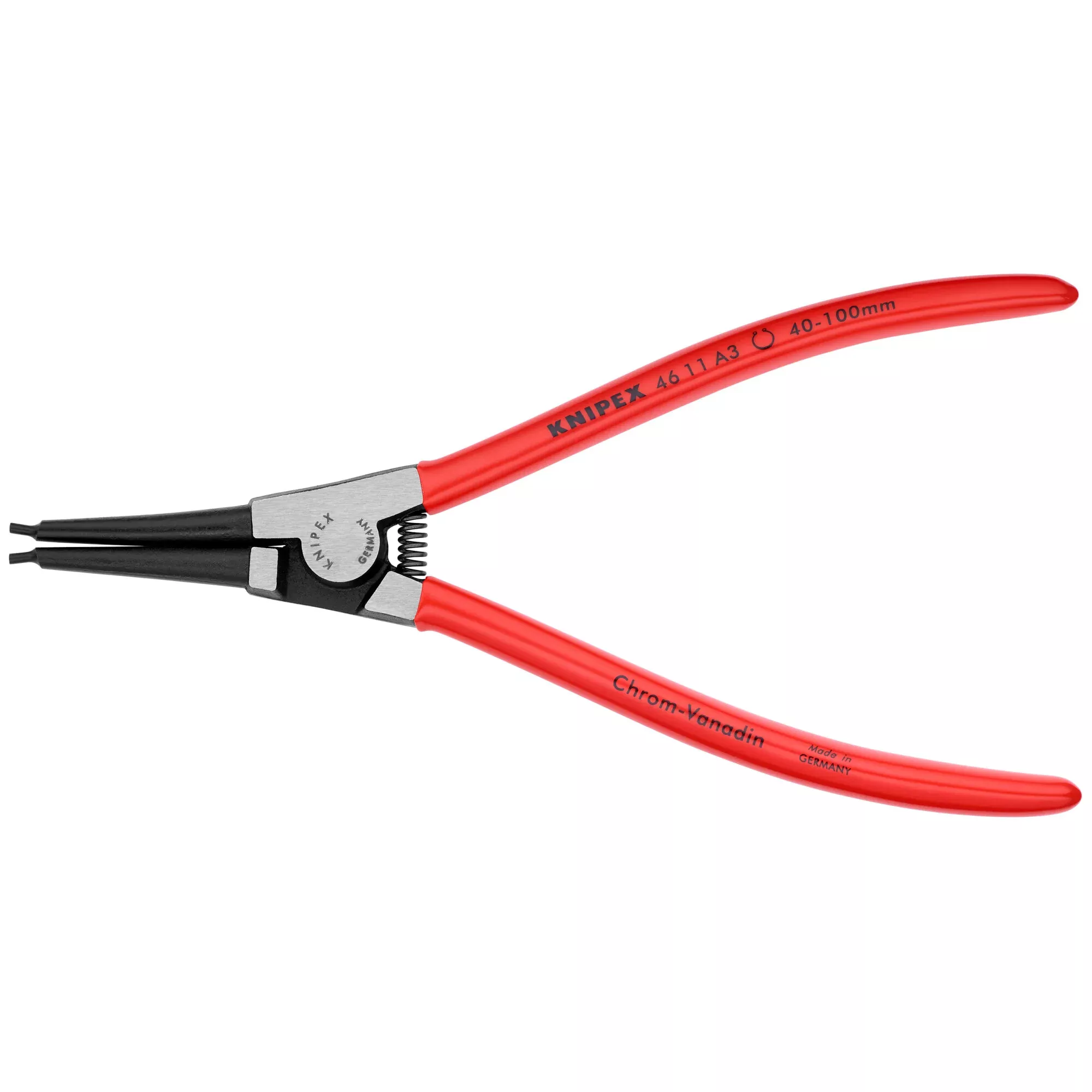 Knipex 46 11 A3 SBA 8 1/4" External Snap Ring Pliers-Forged Tips