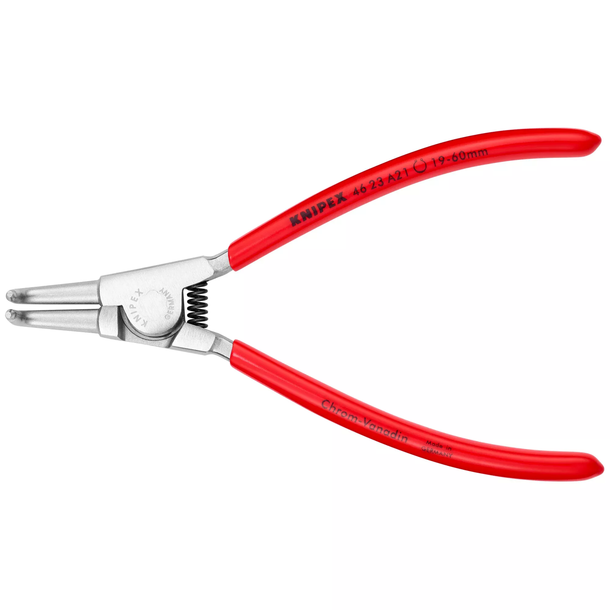 Knipex 46 23 A21 6 3/4" External 90° Angled Snap Ring Pliers-Forged Tips