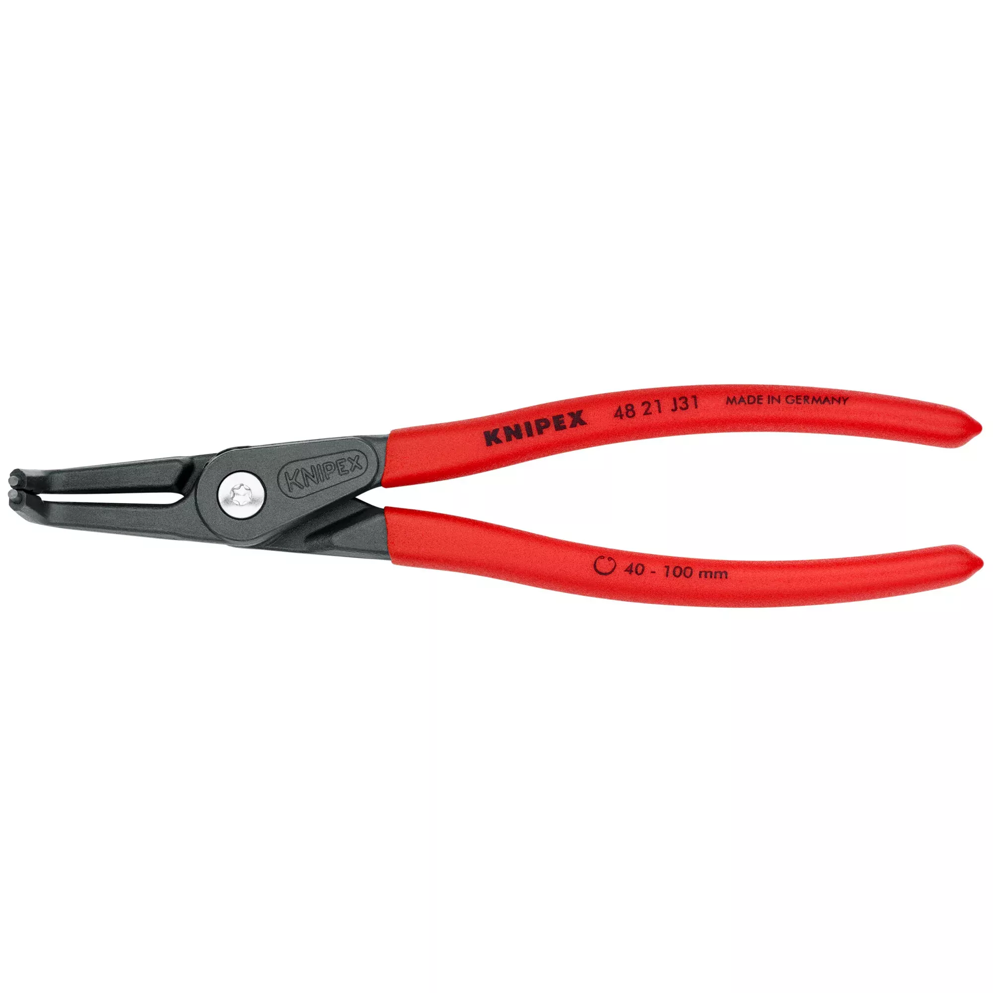 Knipex 48 21 J31 SBA 8 1/4" Internal 90° Angled Precision Snap Ring Pliers