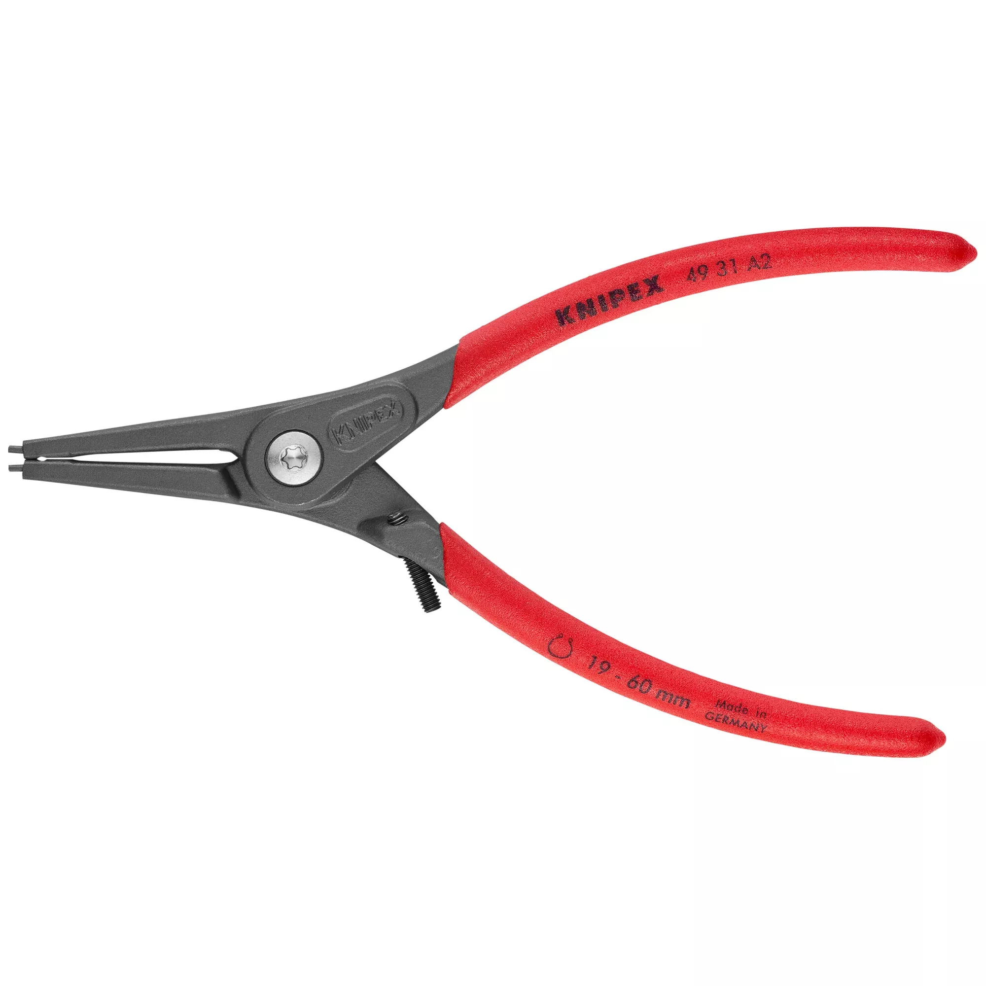 Knipex 49 31 A2 7 1/4" External Precision Snap Ring Pliers-Limiter