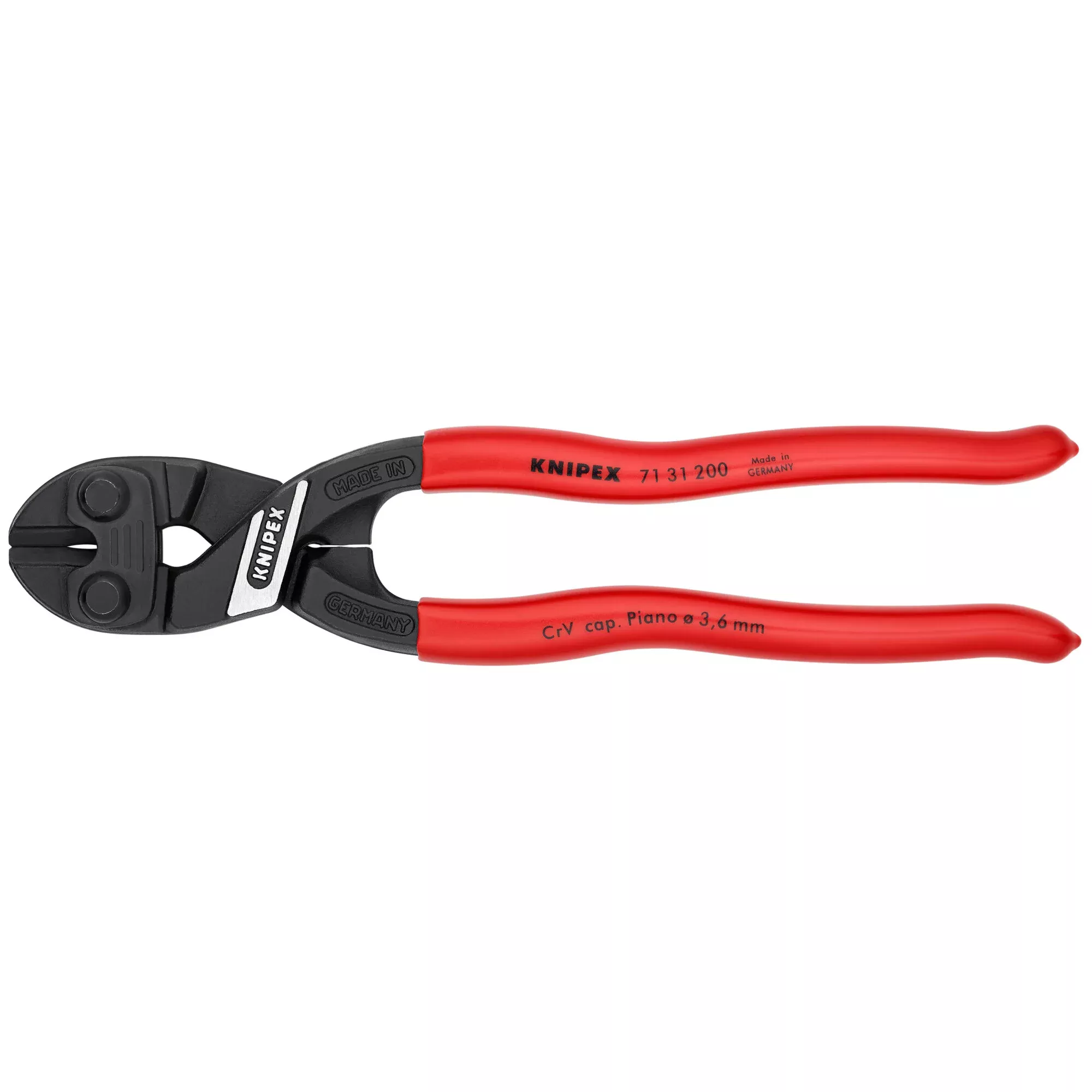 Knipex 71 31 200 SBA 8" CoBolt High Leverage Compact Bolt Cutters-Notched Blade