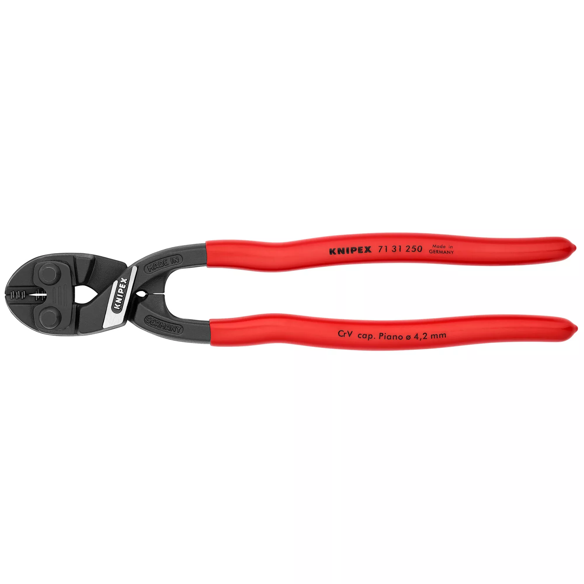 Knipex 71 31 250 10" CoBolt High Leverage XL Compact Bolt Cutters-Notched Blade