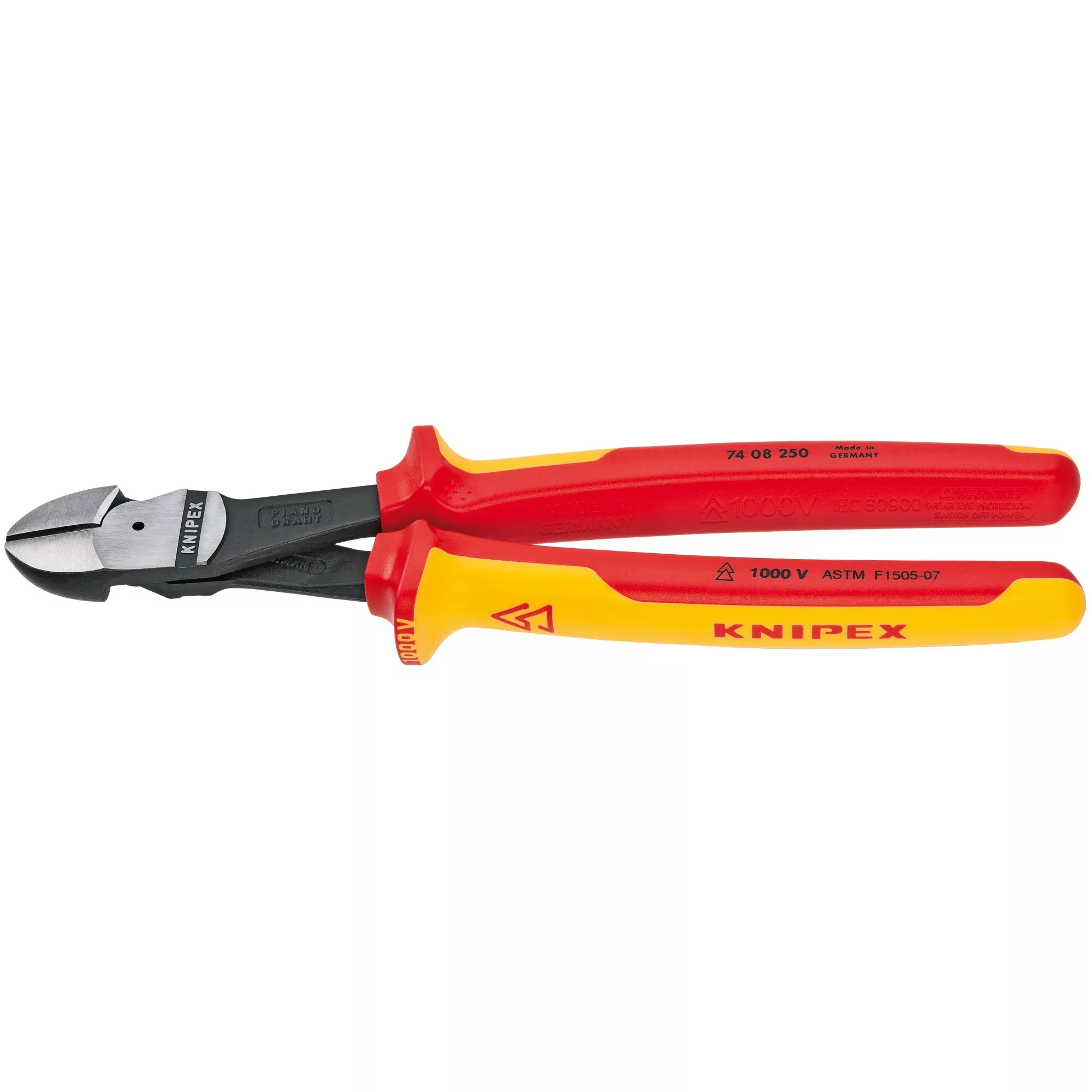 Knipex 74 08 250 SBA 10" High Leverage Diagonal Cutters-1000V Insulated