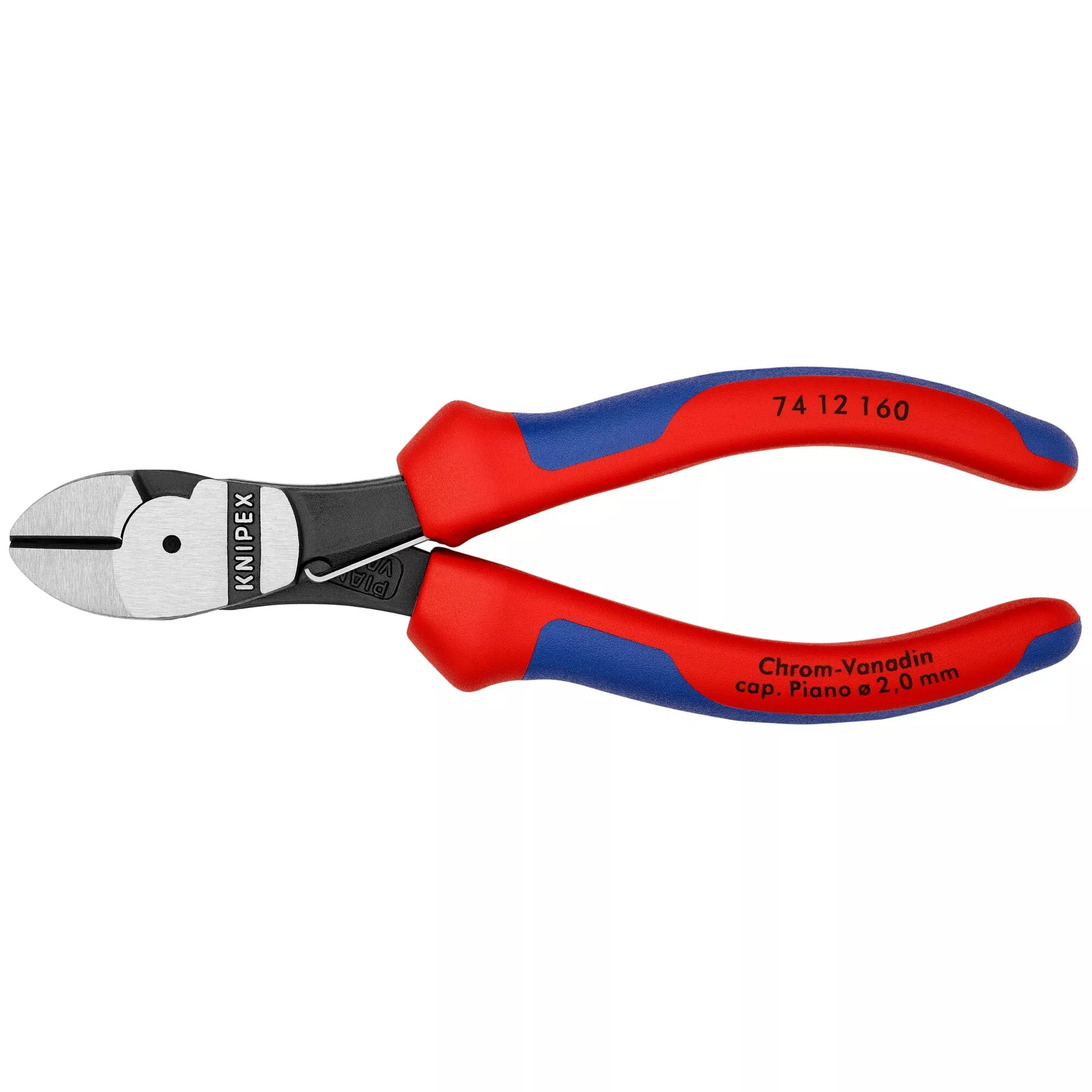 Knipex 74 12 160 6 1/4" High Leverage Diagonal Cutters-Spring