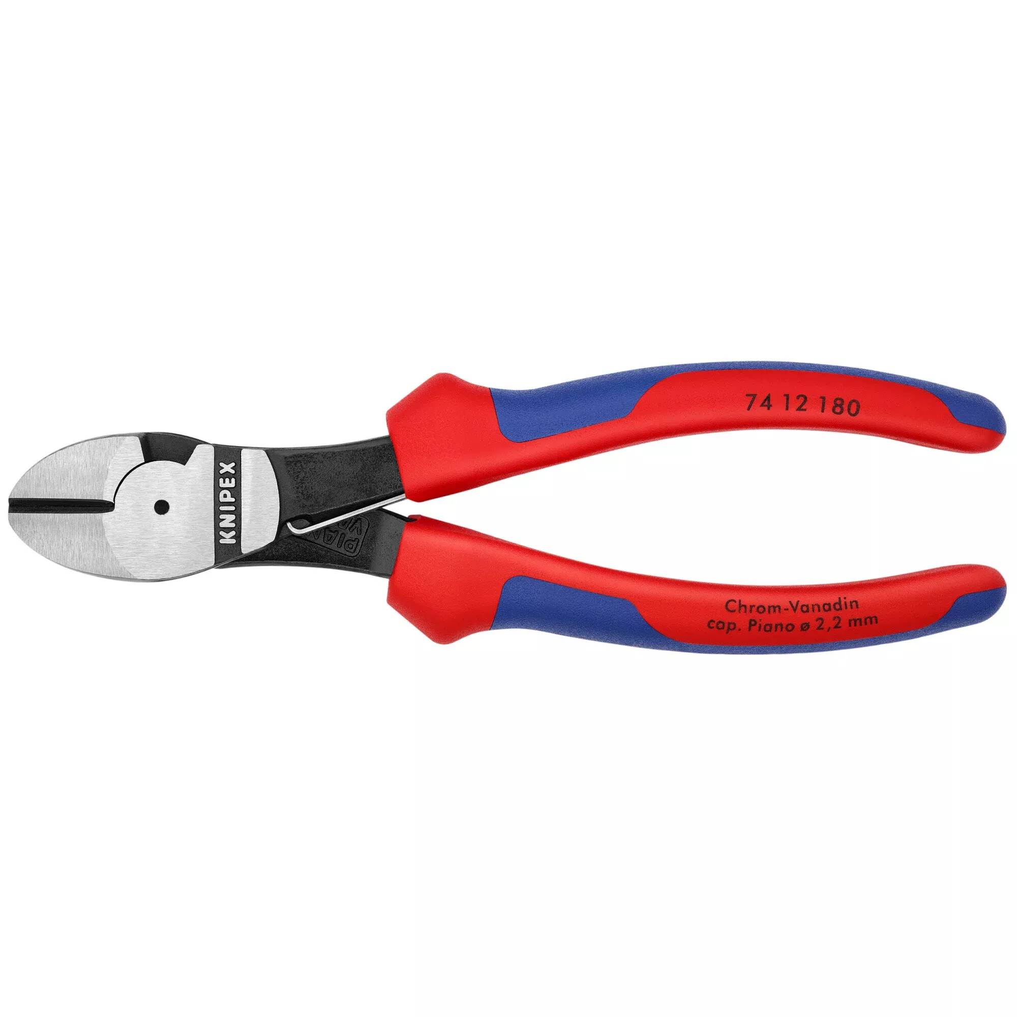 Knipex 74 12 180 7 1/4" High Leverage Diagonal Cutters-Spring