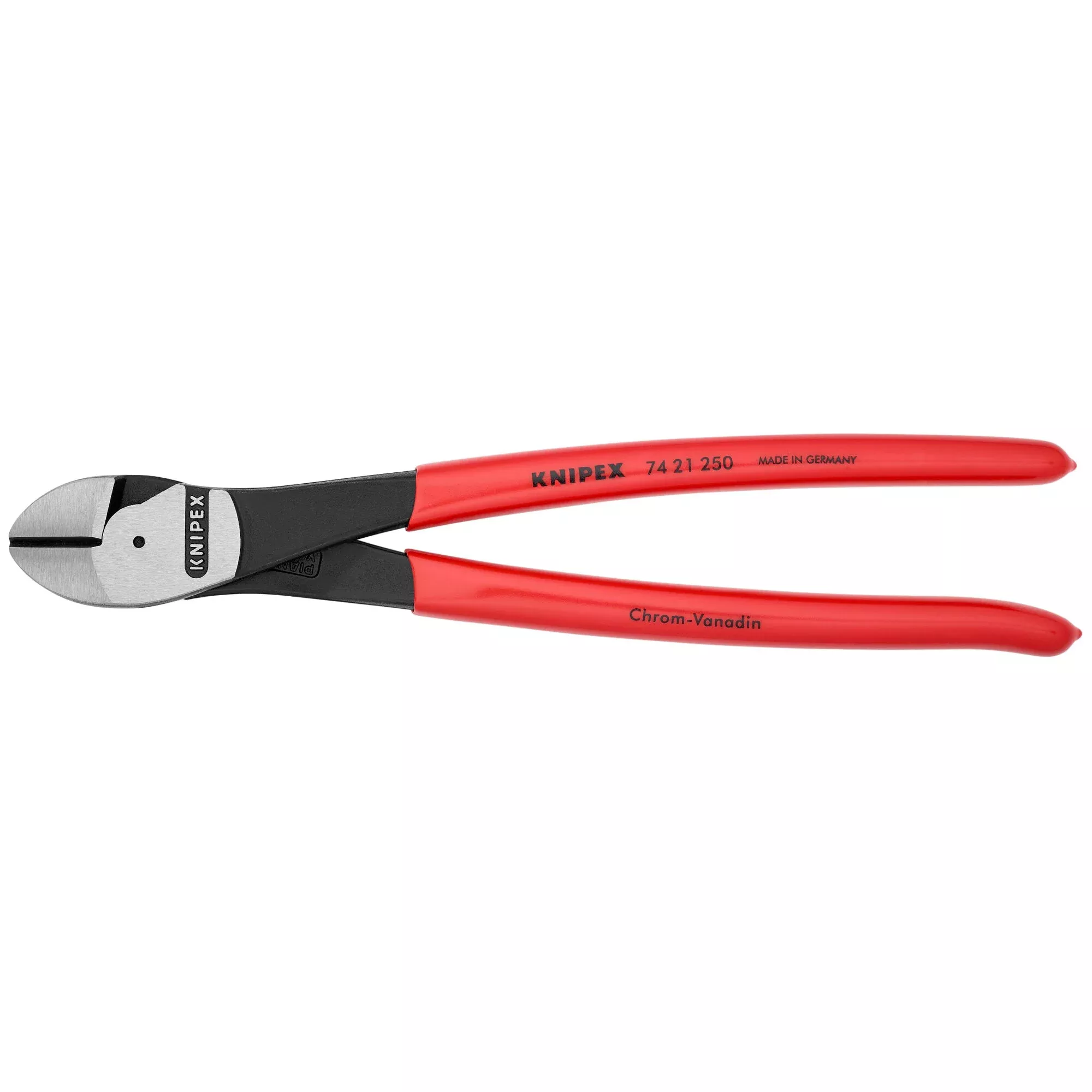 Knipex 74 21 250 SBA 10" High Leverage 12° Angled Diagonal Cutters