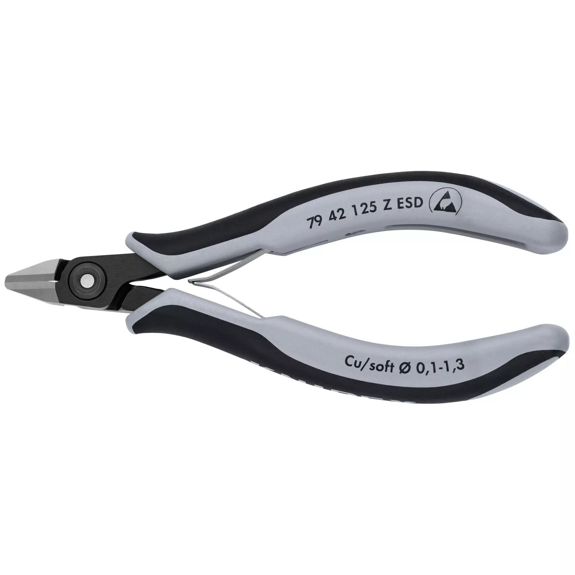 Knipex 79 42 125 Z ESD 5" Electronics Diagonal Cutters-ESD Handles