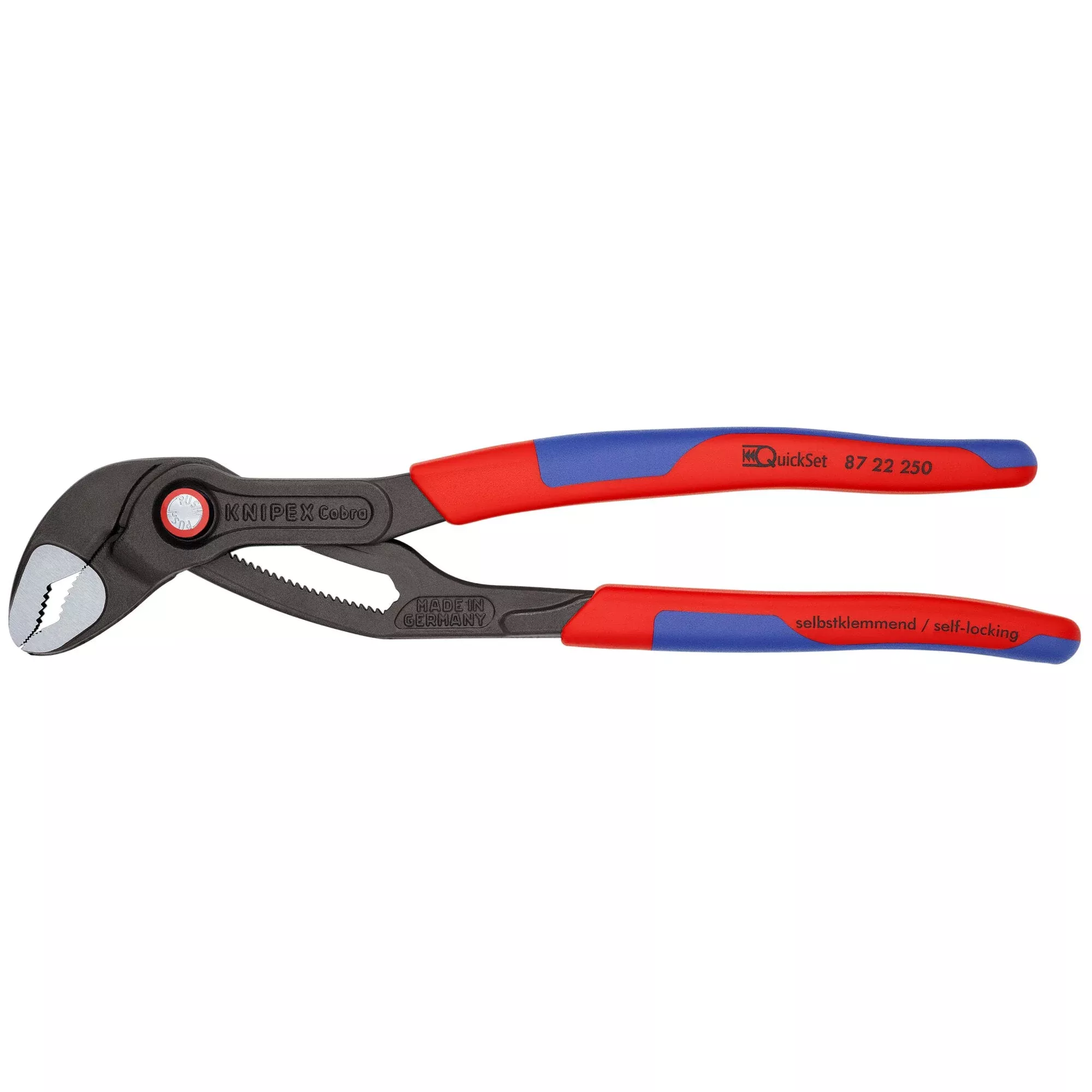 Knipex 87 22 250 SBA 10" Cobra QuickSet Water Pump Pliers