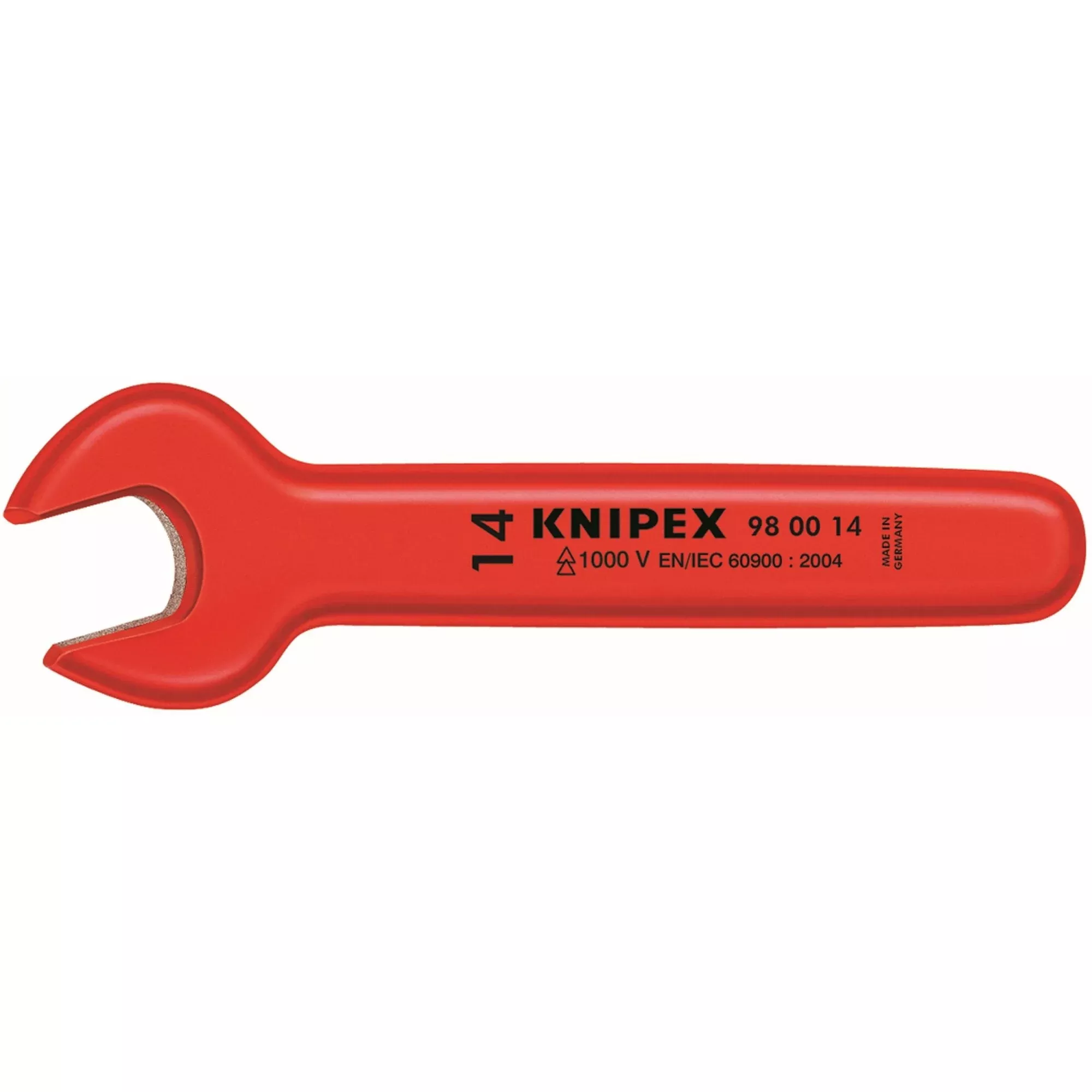 Knipex 98 00 07 4 1/4" Open End Wrench-1000V Insulated, 7 mm