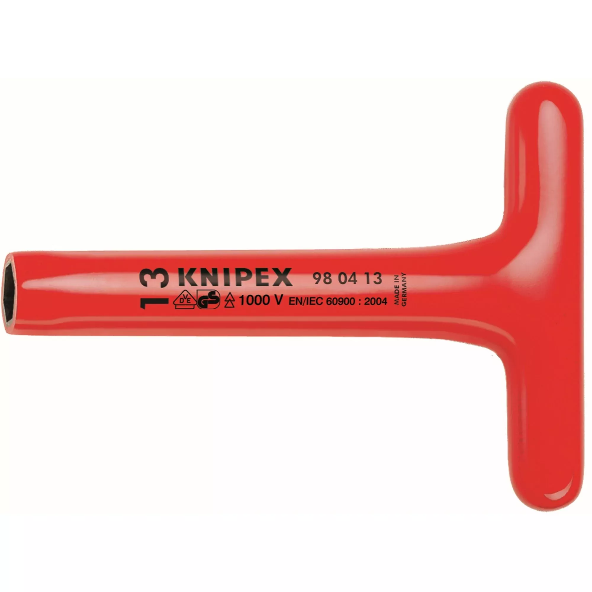 Knipex 98 04 19 8" T-Socket Wrench-1000V Insulated, 19 mm