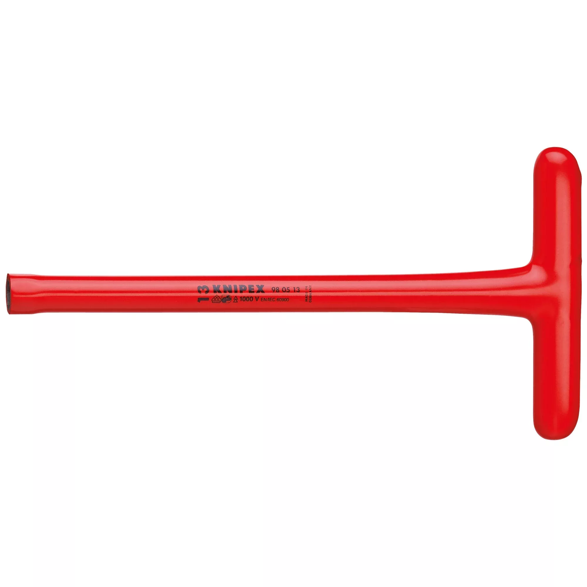 Knipex 98 05 13 12" T-Socket Wrench-1000V Insulated, 13 mm