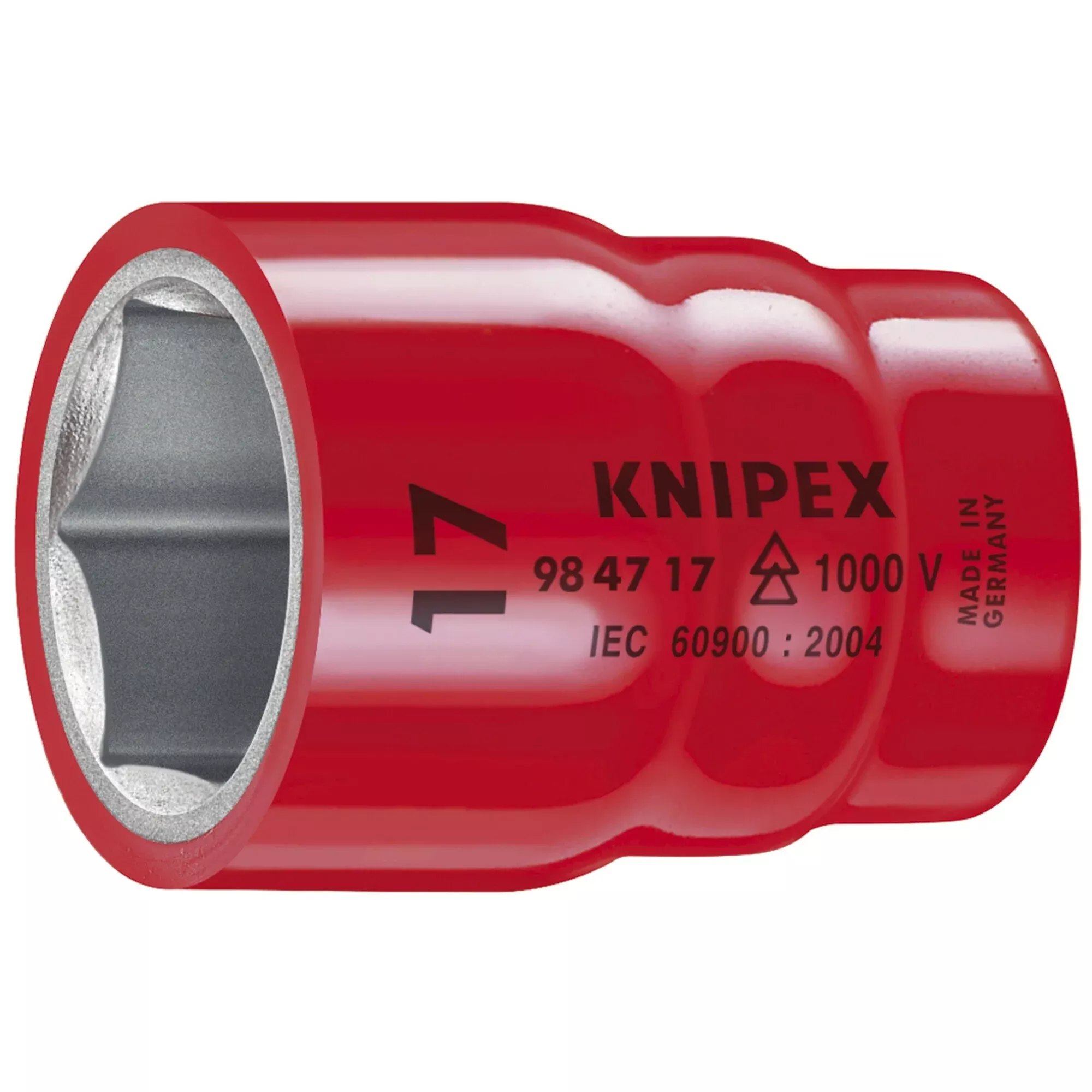 Knipex 98 47 27 1/2" Drive 27 mm Hex Socket-1000V Insulated