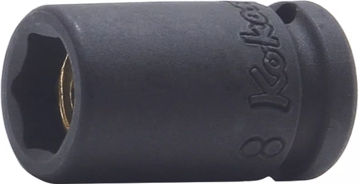Ko-ken 12400AG-1/2 | 1/4 Sq. Dr. Socket | 1/2 6 point | Length 25mm | Magnet