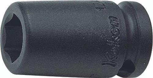 Ko-ken 12400AG-7/16 | 1/4 Sq. Dr. Socket | 7/16 6 point | Length 23mm | Magnet