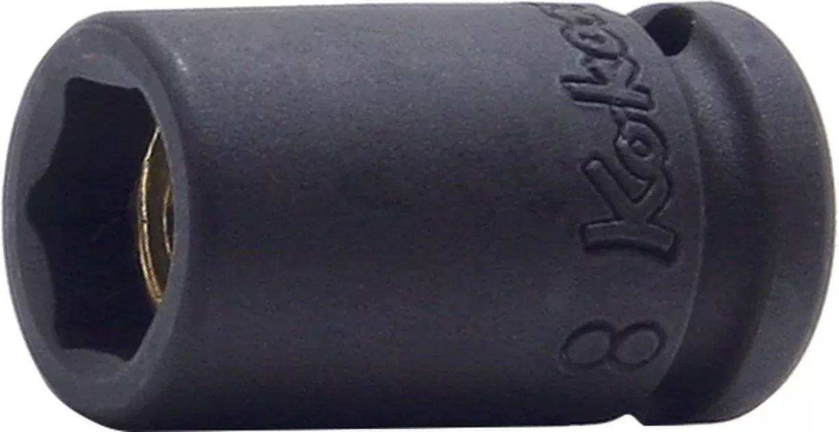 Ko-ken 12400MG-14 | 1/4 Sq. Dr. Socket | 14mm 6 point | Length 25mm | Magnet