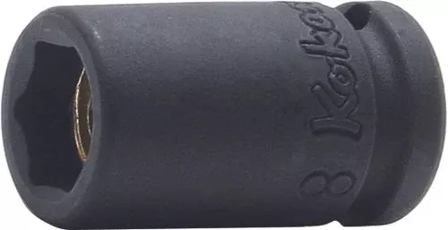 Ko-ken 12400MG-7 | 1/4 Sq. Dr. Socket | 7mm 6 point | Length 23mm | Magnet
