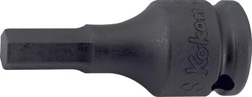 Ko-ken 13012M.52-7 | 3/8" Square Drive Power Bit Socket | 7mm Hex Key | Length 52mm | Impact Rated