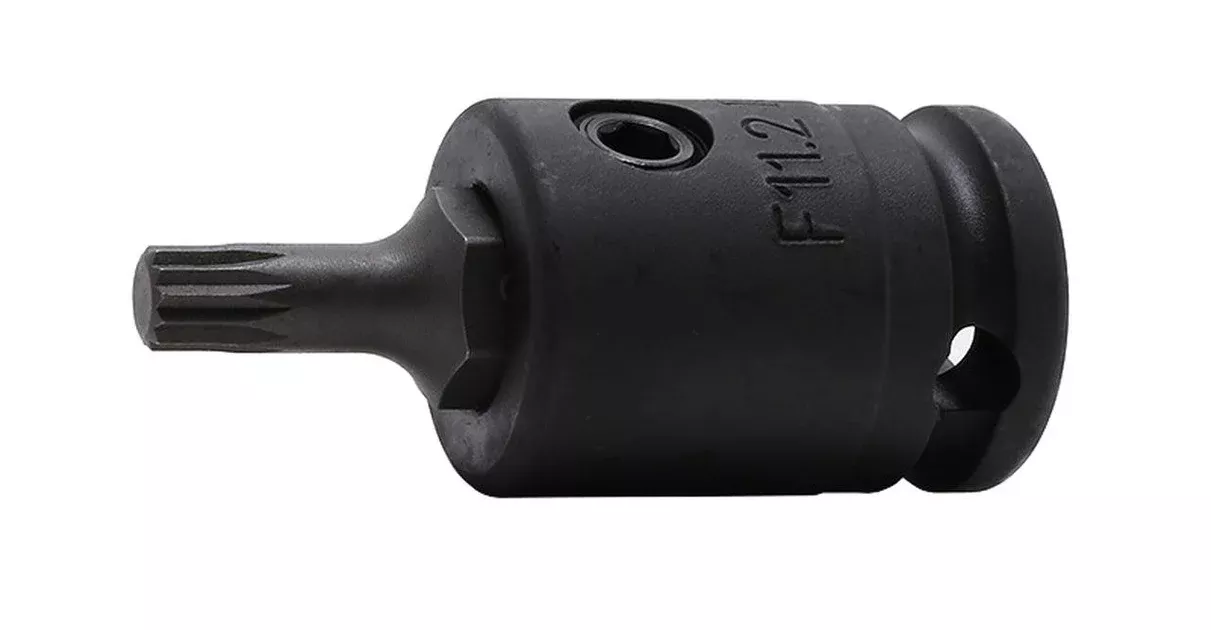 Ko-ken 13134X.52-M14 | 3/8" Square Drive Power Bit Socket | M14 Triple Square (XZN) | Length 52mm | Impact Rated