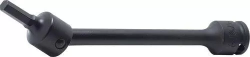 Ko-ken 13147M.150-6 | 3/8" Square Drive Universal Joint Power Bit Socket | 6mm Hex Key | Length 150mm | Universal Joint | Impact Rated