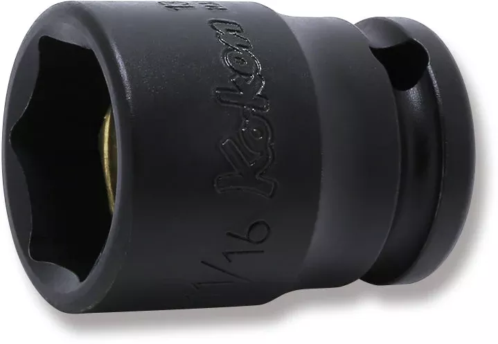 Ko-ken 13400AG-11/32 | 3/8 Sq. Dr. Socket | 11/32 6 point | Length 32mm | Magnet