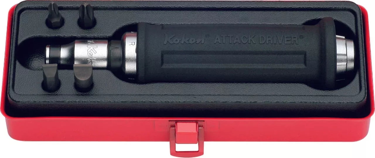 Ko-Ken AG112A | 1/2 Sq. Dr. Attack Driver Set Rubber Grip 6 pieces