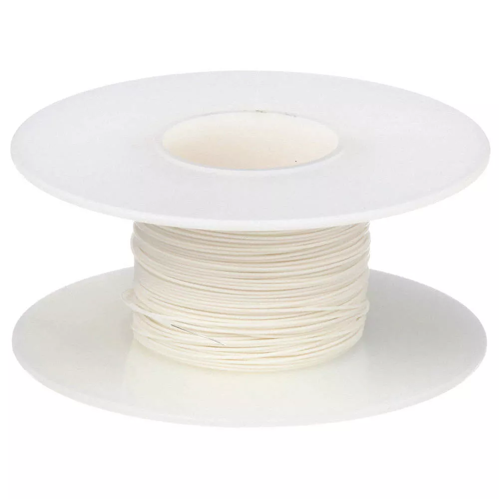Kynar Wire Wrap 28 AWG, White 1000'