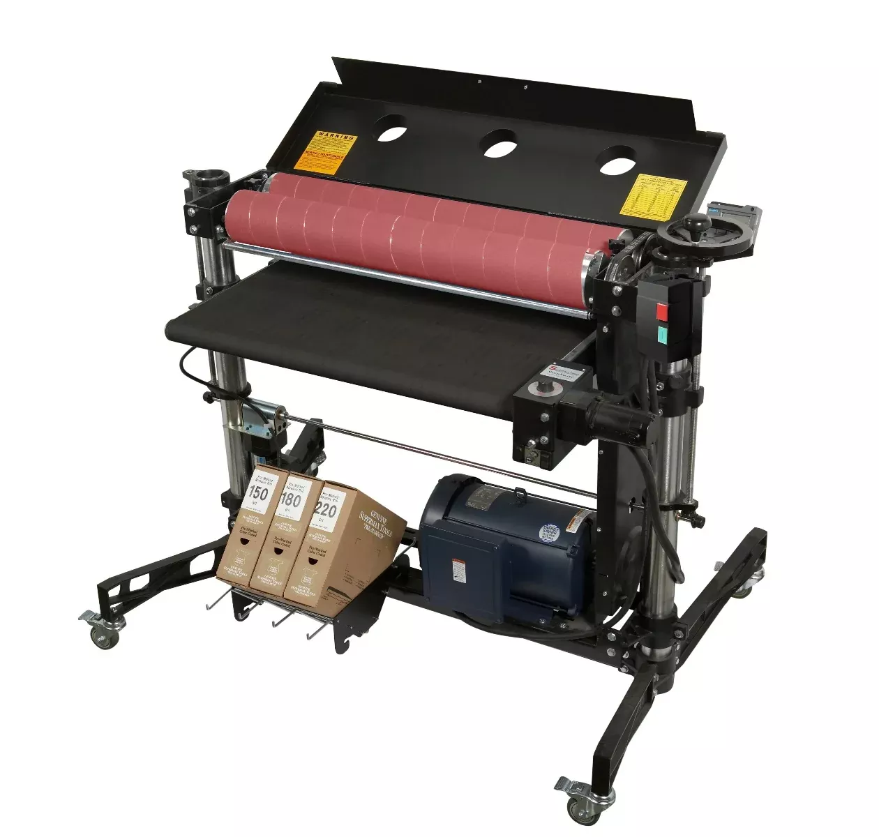 Laguna Tools SuperMax 37x2 Double Drum Sander with Casters, 5 HP, 220V, 1 Ph SUPMX-937003