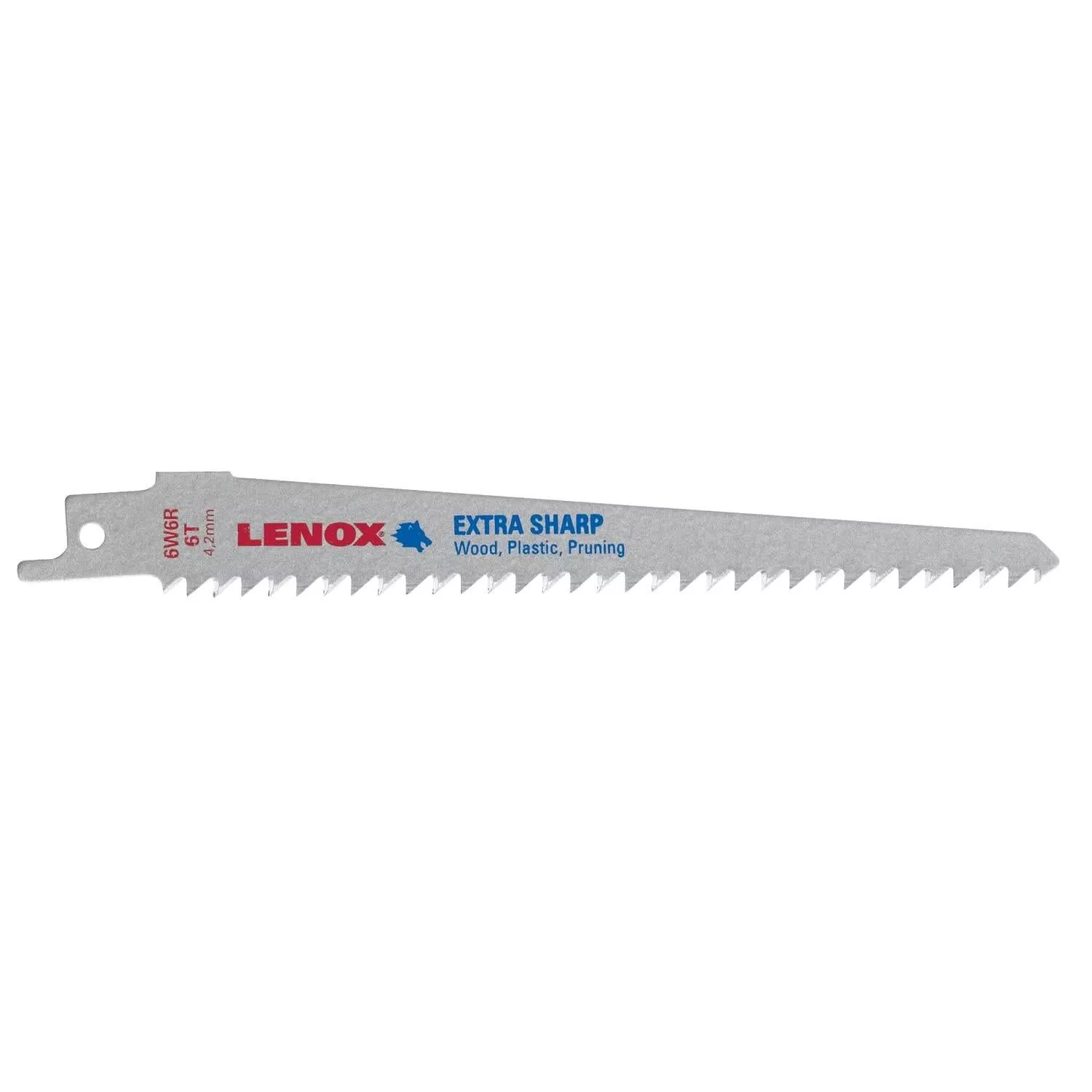 Lenox 121016W6R Extra Sharp Fleam Ground Reciprocating Saw Blades, 6-Inch, 6 TPI, 5-Pack