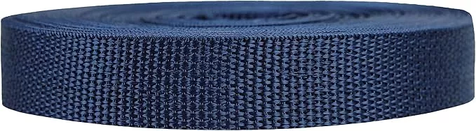 Lightweight Polypropylene Webbing - Poly Strapping for Outdoor DIY Gear Repair, Pet Collars, Crafts – 3/4 Inch by 10, 25, or 50 Yards, Over 20 Colors