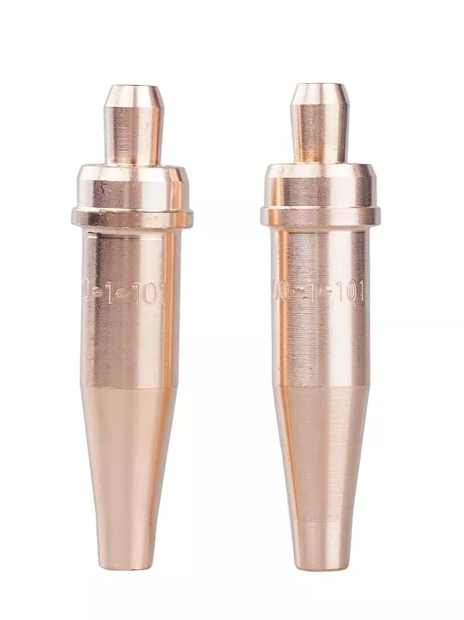 LISSAM 00-1-101 Acetylene Cutting Torch Tip – Compatible with V-Style Heavy Duty Torch (2-Pack)
