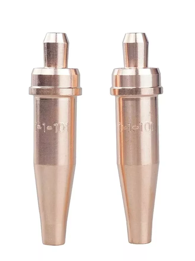 LISSAM 1-1-101 Acetylene Cutting Torch Tip – Compatible with V-Style Heavy Duty Torch (2-Pack)