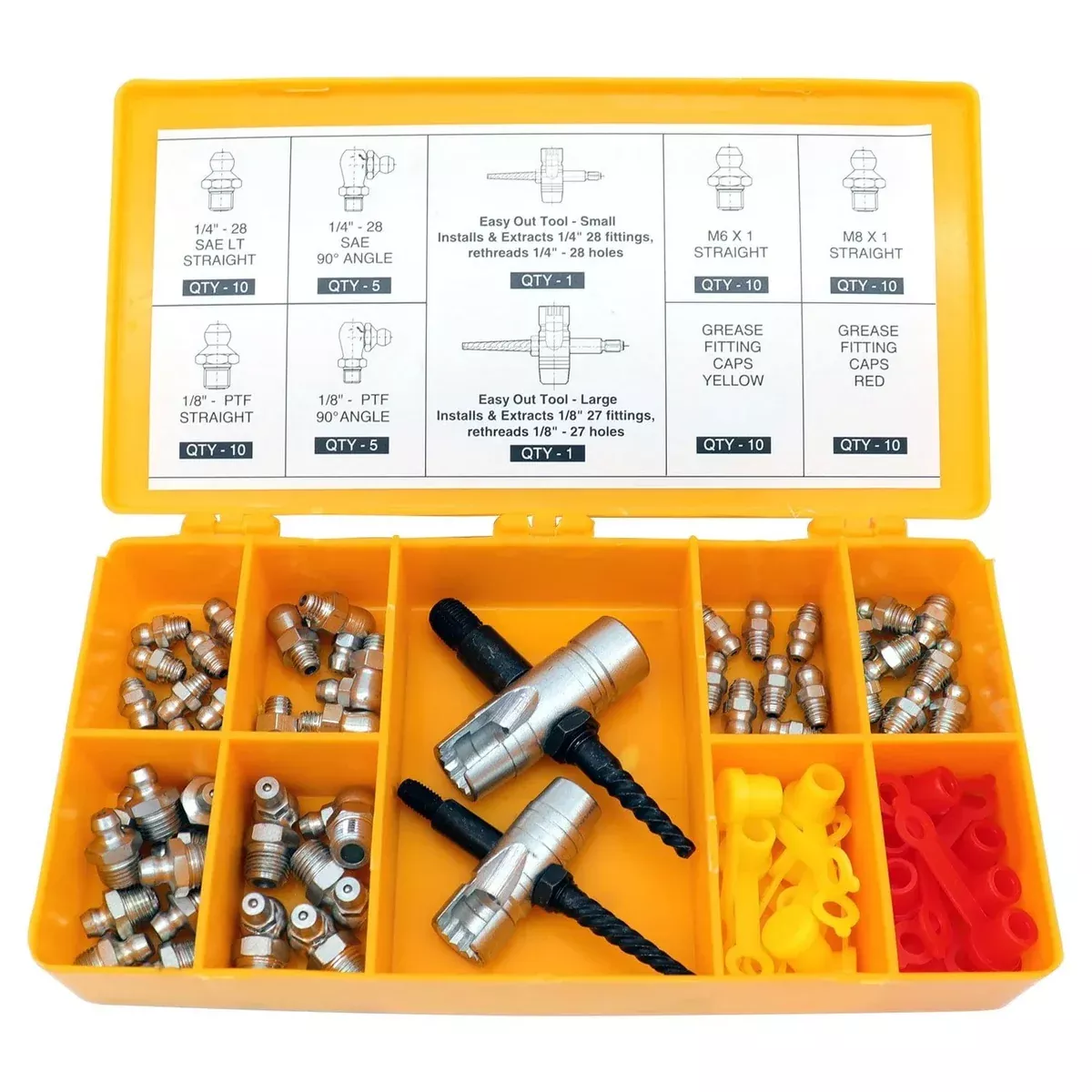 LOCKNLUBE Complete Grease Fitting Replacement Kit