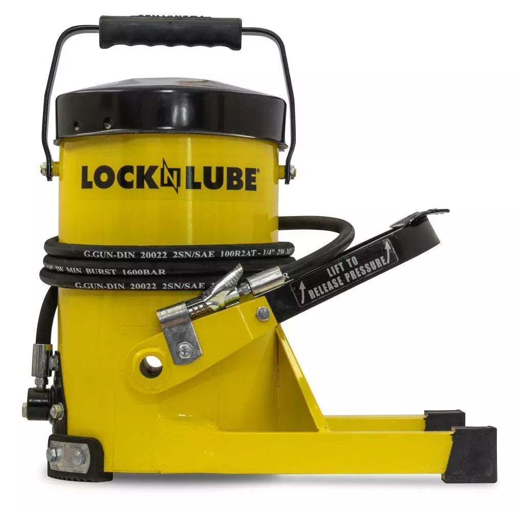 LOCKNLUBE G.Gun Grease Gun - 10,000 PSI Foot Operated