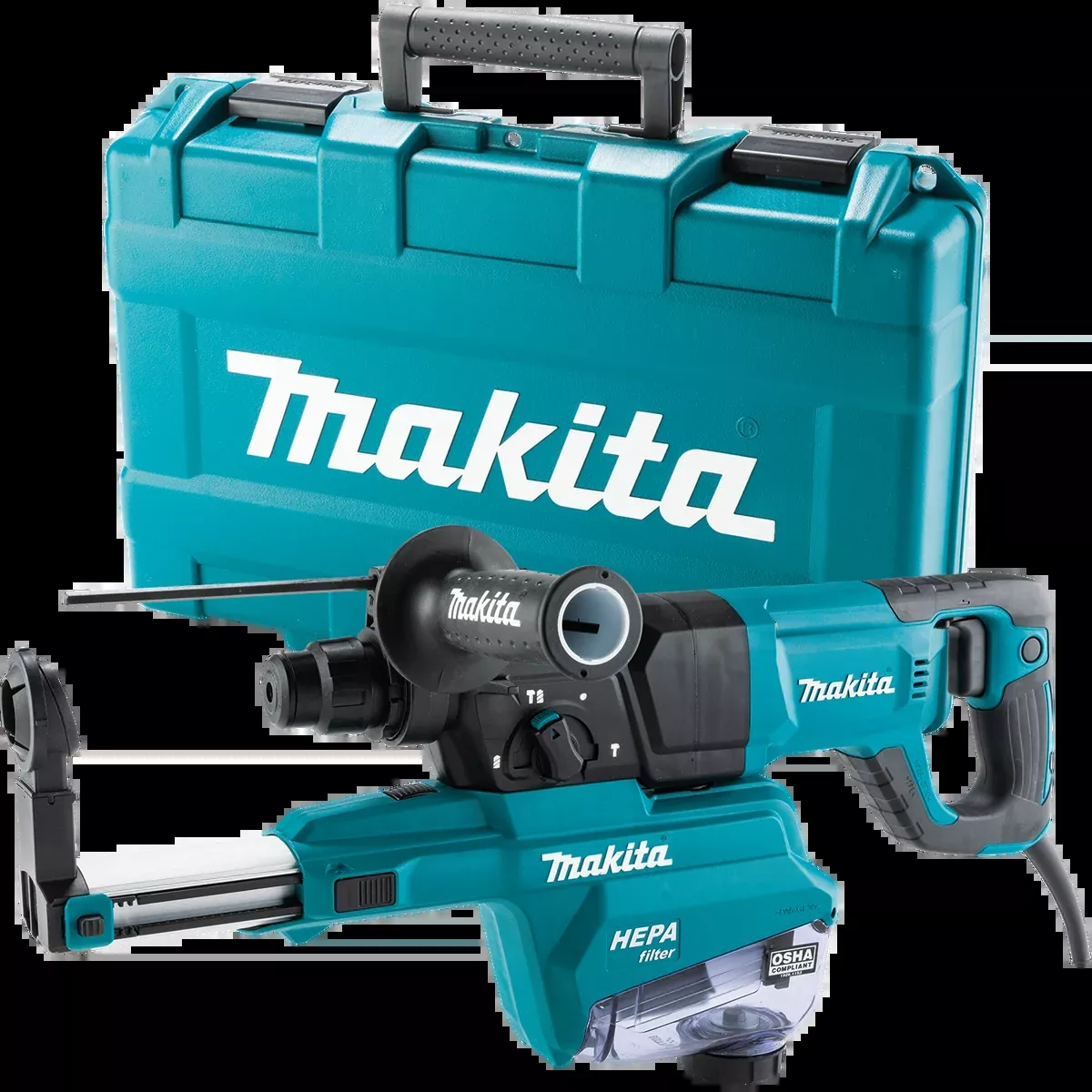 MAKITA 1" SDS‑PLUS AVT Rotary Hammer, w/ HEPA Dust Extractor (D‑Handle)