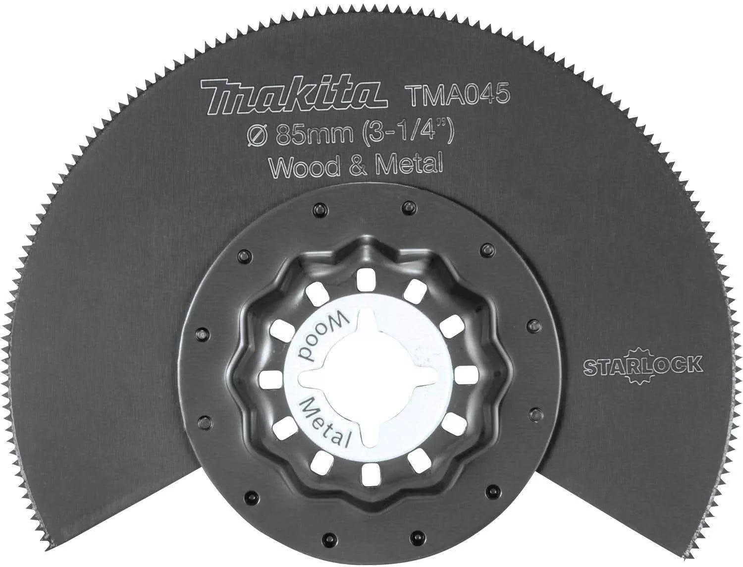 Makita B-67016 Starlock Oscillating Multi-Tool 3-1/4" Bi-Metal Round Segmented Saw Blade